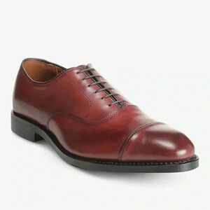 Allen Edmunds Park Avenue in Oxblood Leather Oxford Dress Shoe Men Sz 9.5 D NWT